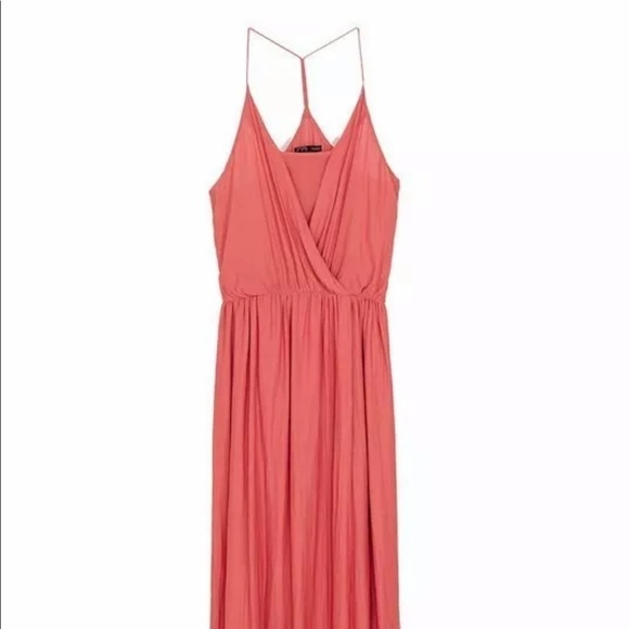 Zara Womens Strappy Drapped Maxi Dress Size S M - Picture 3 of 10